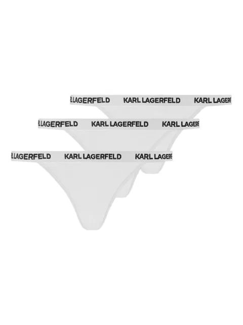 Karl Lagerfeld logo-detailing briefs (set of three) White B1W47032100