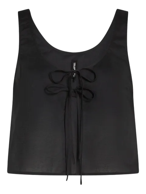 Karl Lagerfeld Tie-front top Black B1W46024999