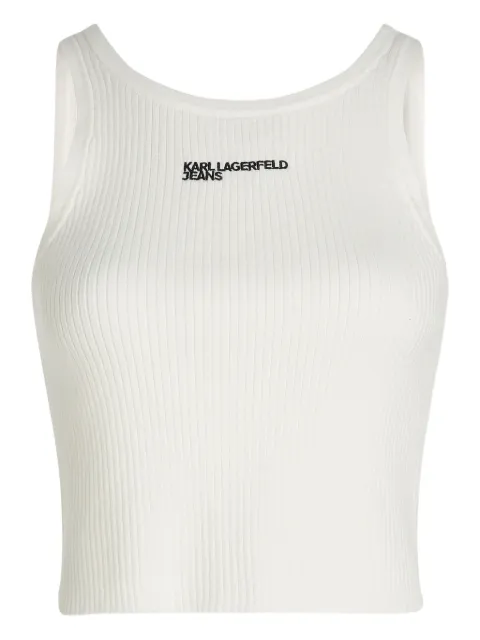 Karl Lagerfeld Jeans ribbed tank top Neutrals B1W18024461