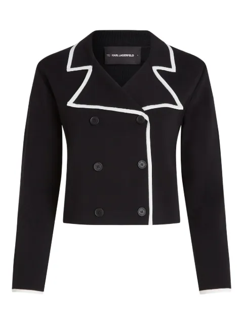 Karl Lagerfeld double-breasted cardigan Black B1W18004998