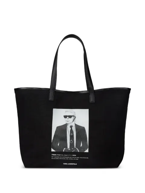 Karl Lagerfeld Karl photo-print tote bag Black B1W50059999