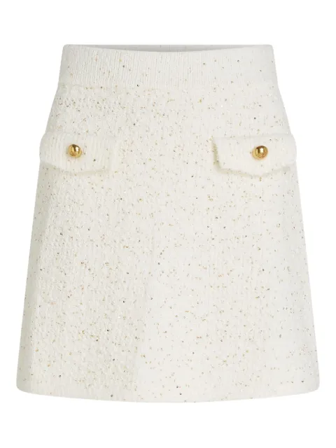 Karl Lagerfeld mini bouclé pocket skirt Neutrals B1W12002B09