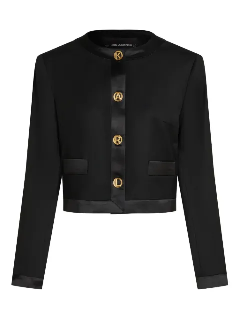 Karl Lagerfeld button-fastening jacket Black B1W14038999