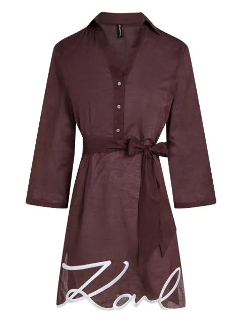 Karl Lagerfeld K/Signature beach dress Brown A2W460752FI