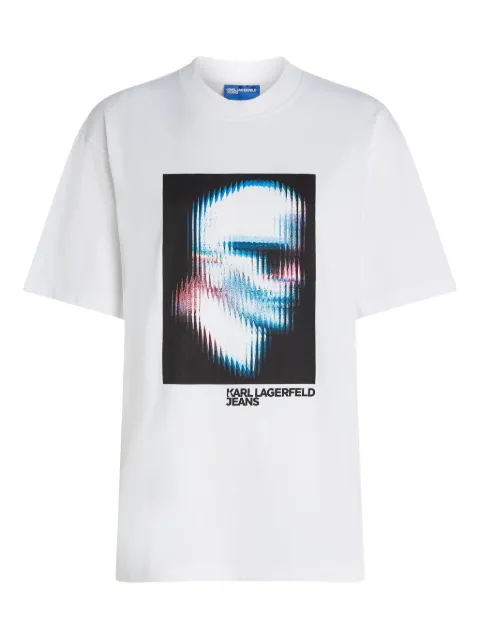 Karl Lagerfeld Jeans logo-print T-shirt White B1W17061100