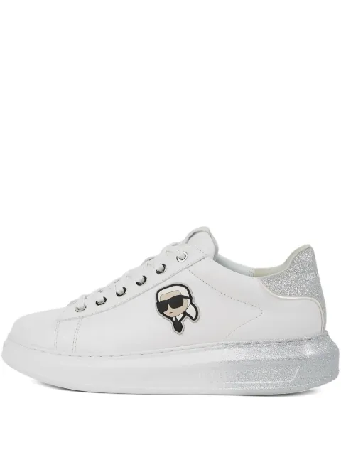 Karl Lagerfeld Kapri glitter-appliqué sneakers White KL62530F100