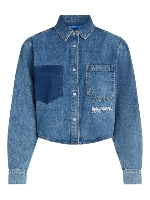 Karl Lagerfeld boxy denim shirt Blue B1W110211VA