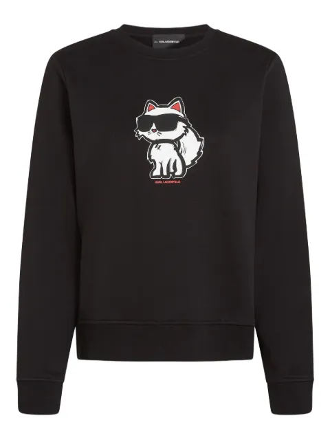 Karl Lagerfeld Ikon Choupette sweatshirt Black A4W20043999