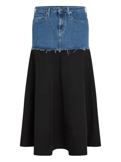 Karl Lagerfeld Jeans denim-panelled maxi skirt Blue B1W12019