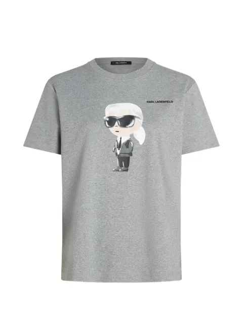 Karl Lagerfeld Ikon graphic-print T-shirt Grey A1W17130257