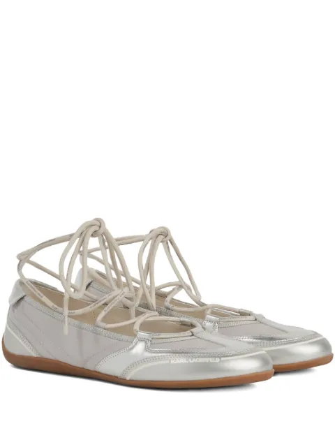 Karl Lagerfeld Altia ballet flats Silver KLL66111290
