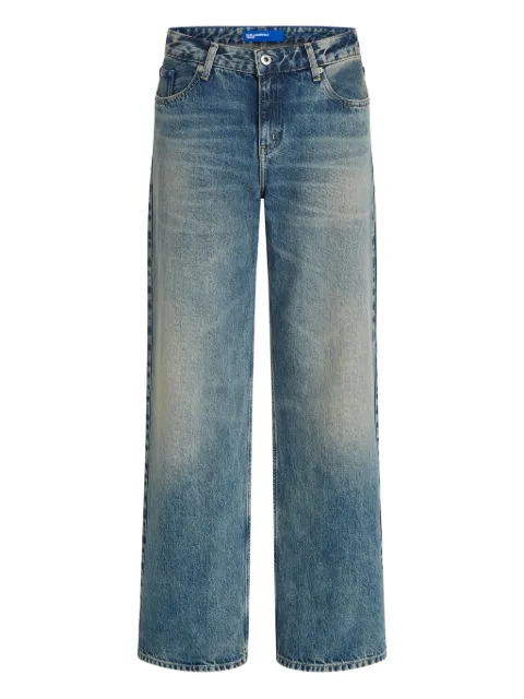 Karl Lagerfeld Jeans logo-patch mid-rise jeans Blue B1W100801NA