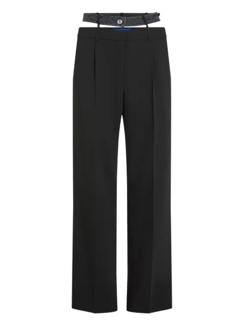Karl Lagerfeld Jeans double-waistband trousers Black B1W100851GJ