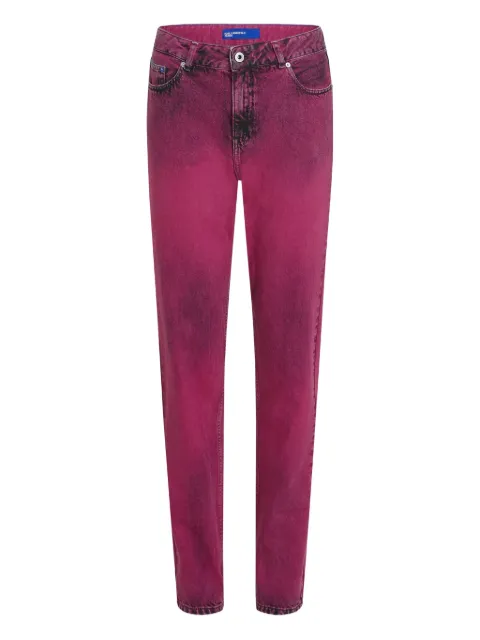 Karl Lagerfeld Jeans logo-patch jeans Pink B1W100782IL