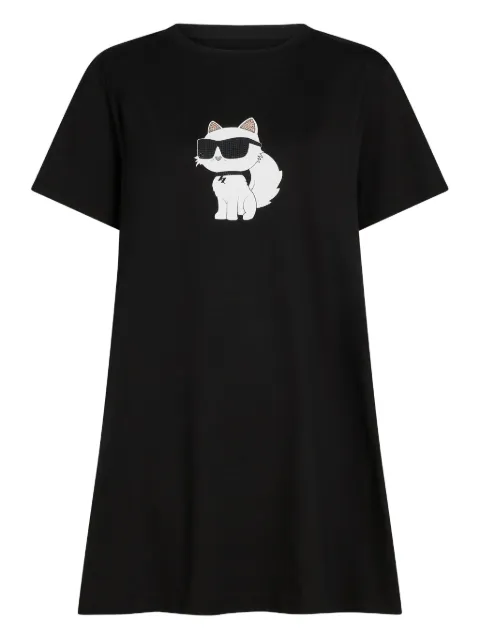 Karl Lagerfeld Ikon pajama dress Black B1W45003999