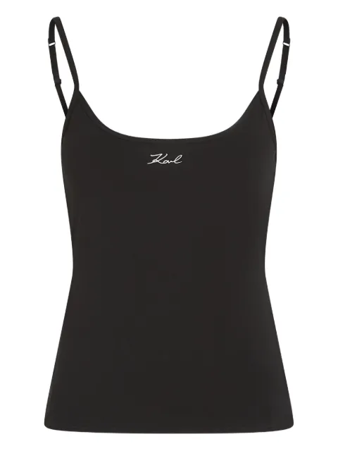 Karl Lagerfeld Signature logo camisole (pack of two) Black B1W470211UG