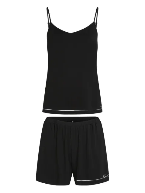Karl Lagerfeld logo-detailing pajamas Black B1W45011999