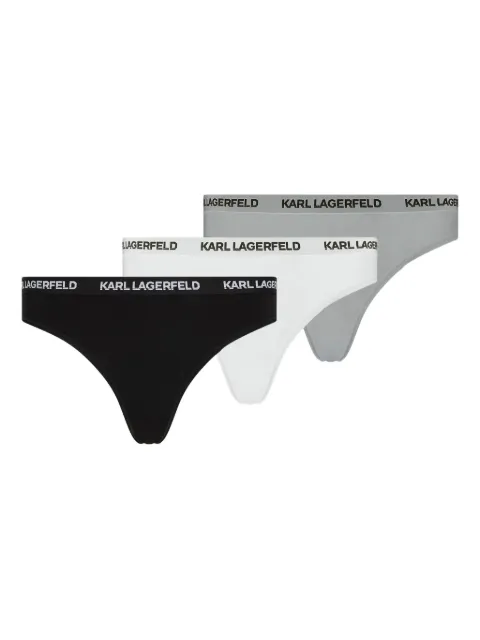 Karl Lagerfeld logo-waistband brief (pack of three) Black B1W47033972