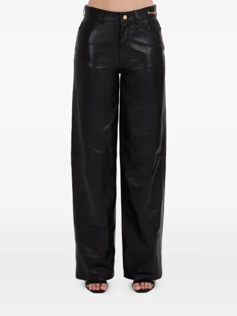 AMIRI leather straight pants Black AWLTPA1012