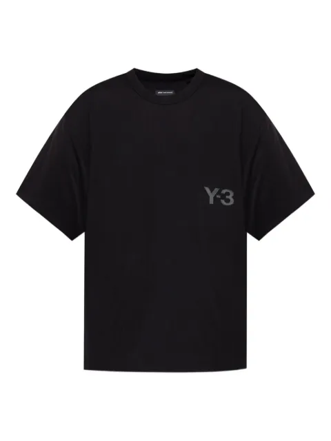 Y-3 logo-print T-shirt Black JY4555