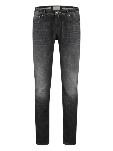 Jacob Cohën faded-effect slim-fit jeans Black JULQL004073S3604V1600D