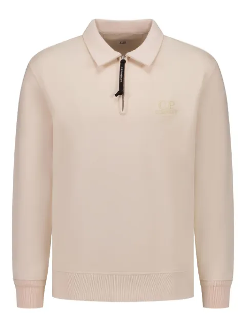 C.P. Company polo-neck half-zip sweatshirt Neutrals 19CMSS140A005086W402