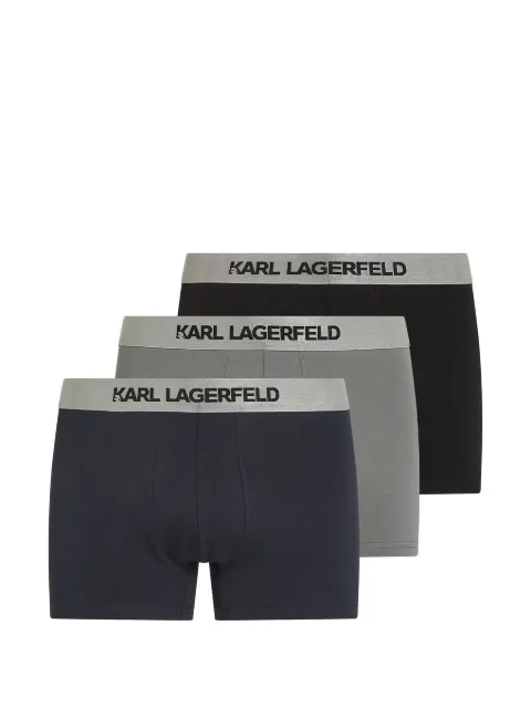 Karl Lagerfeld logo boxers (set of three) Blue A1M470202GB