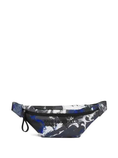 Karl Lagerfeld Jeans graffiti-print belt bag Grey B1M301321DD