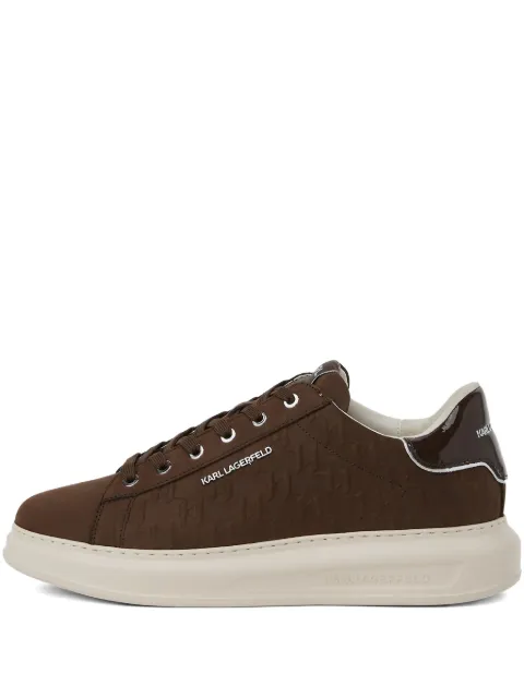 Karl Lagerfeld Kapri monogram embossed sneakers Brown KL52547K157