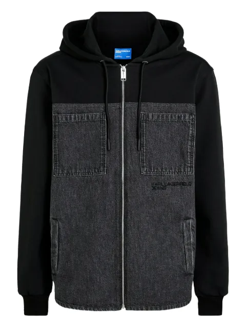 Karl Lagerfeld Jeans hooded pocket jacket Grey B1M140441GJ