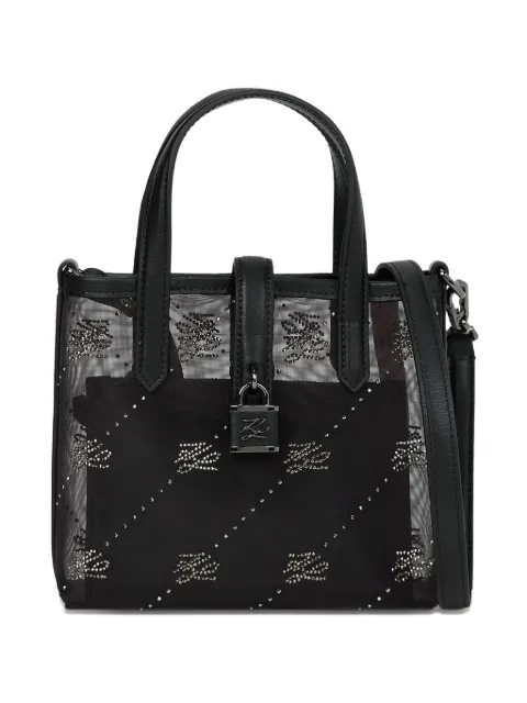 Karl Lagerfeld logo-embellished tote bag Black B1W301021RC
