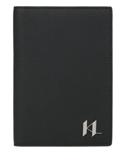 Karl Lagerfeld monogram passport holder Black B1M32061999