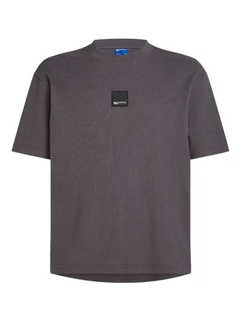 Karl Lagerfeld Jeans logo-patch T-shirt Grey B1M170822IE