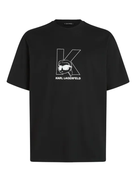 Karl Lagerfeld Ikon K-initial T-shirt Black B1M17043999