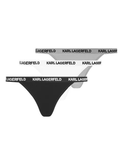 Karl Lagerfeld logo-detailing briefs Black B1W47032972