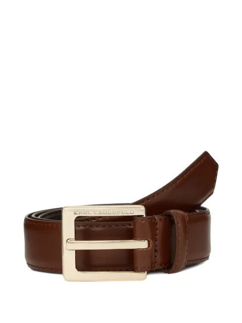 Karl Lagerfeld buckled leather belt Brown A1W33147141