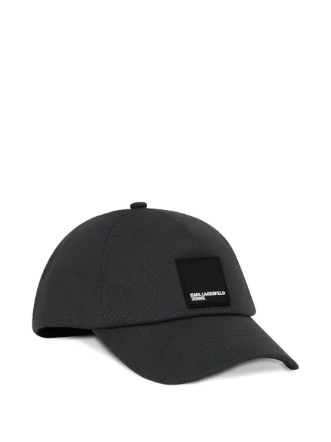 Karl Lagerfeld Jeans logo-patch baseball cap Black A1M330012IE