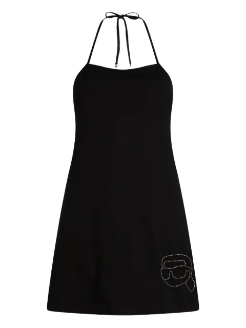 Karl Lagerfeld Ikon rhinestone beach dress Black B1W46055999