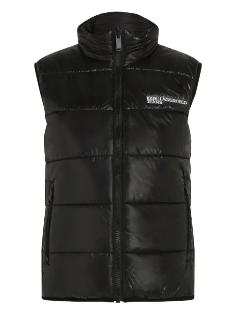 Karl Lagerfeld Jeans padded reversible gilet Black B1W15044999