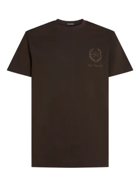 Karl Lagerfeld crew-neck T-shirt Brown B1M440022EP