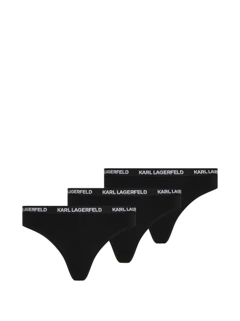 Karl Lagerfeld logo-waistband briefs Black B1W47033999