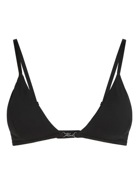 Karl Lagerfeld triangle bralette Black B1W47046999