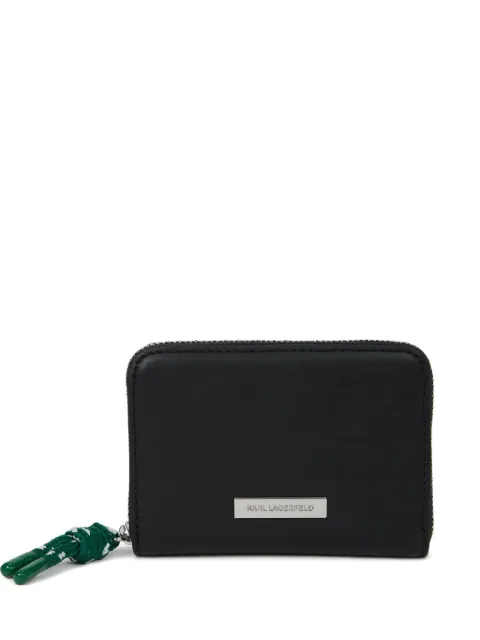 Karl Lagerfeld small Ikon smooth wallet Black B1W32005999