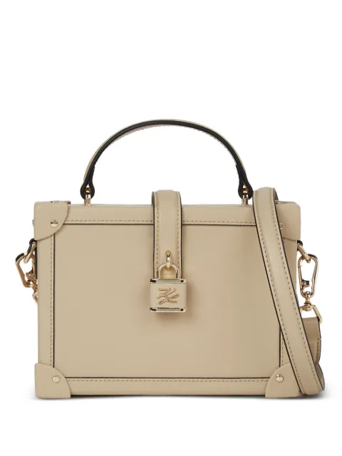 Karl Lagerfeld padlock-detailing crossbody bag Neutrals B1W301002FT