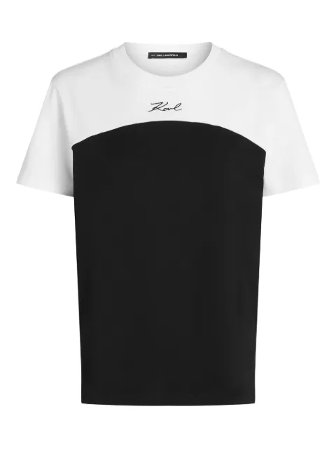 Karl Lagerfeld short-sleeves cotton T-shirt Black B1W17008101