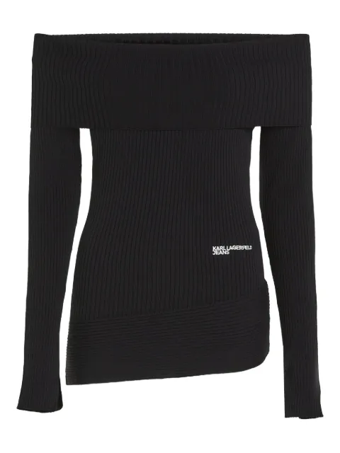 Karl Lagerfeld Jeans off-shoulder sweater Black B1W18028999