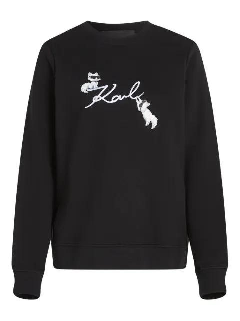 Karl Lagerfeld Ikon Signature Choupette sweatshirt Black B1W20031999