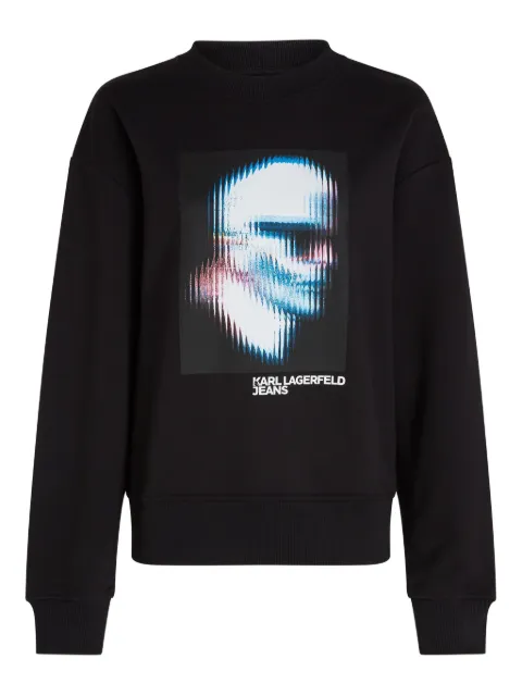 Karl Lagerfeld Jeans digitized Karl sweatshirt Black B1W20049999