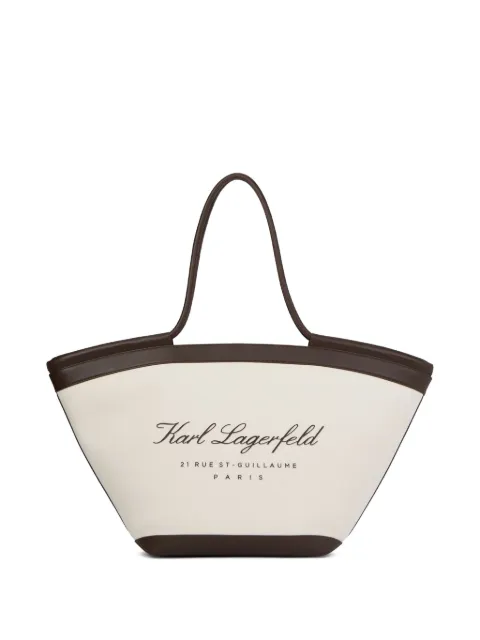 Karl Lagerfeld large Hotel Karl beach bag Neutrals B1W46069106