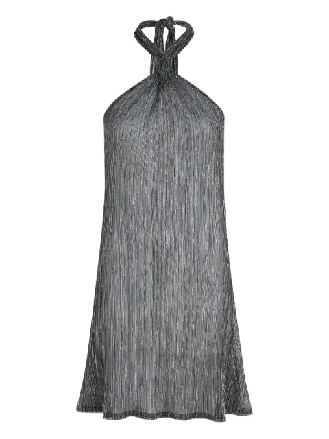 Karl Lagerfeld metallic beach dress Black B1W46018999